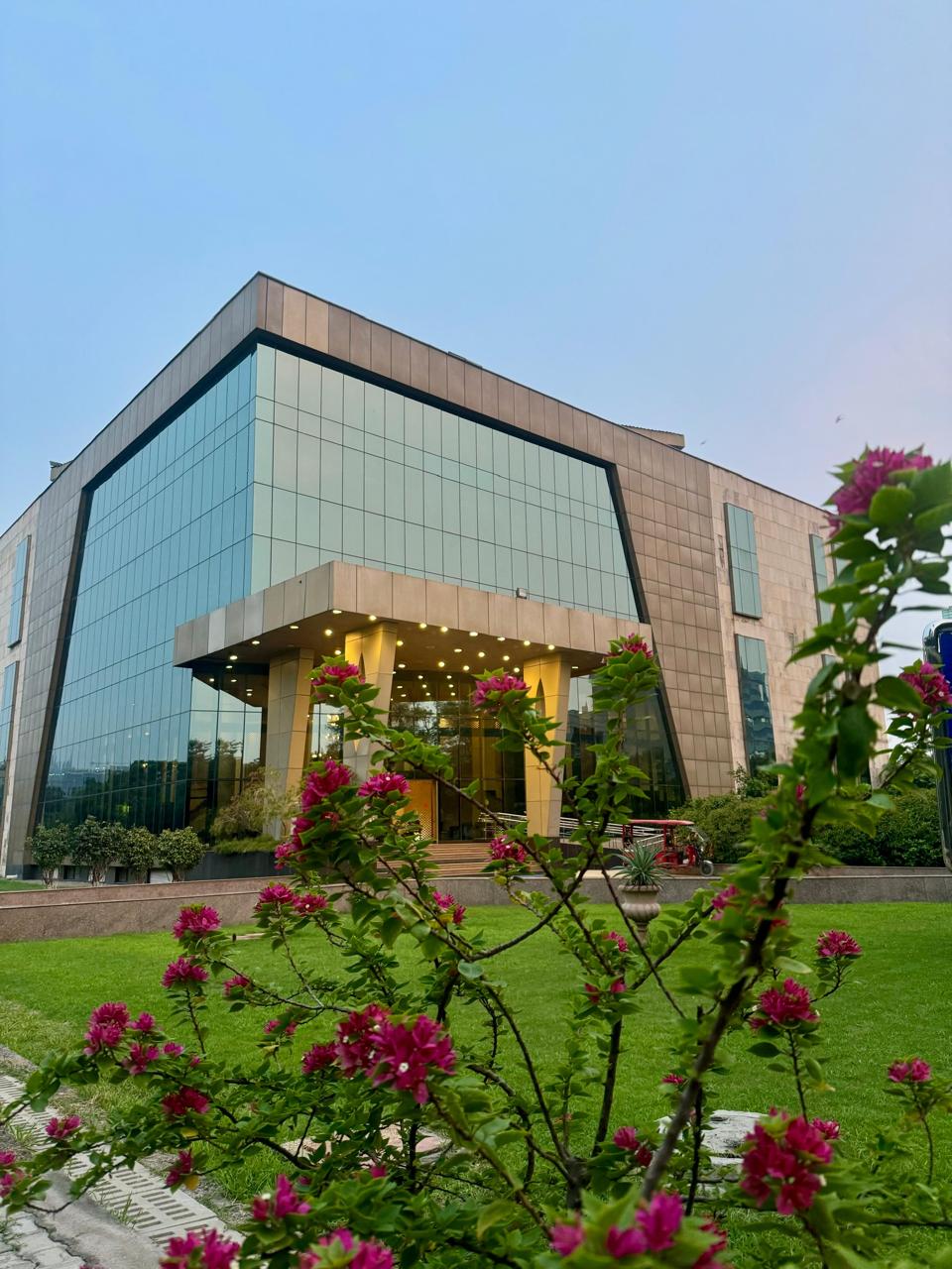 Modern building at IIM Lucknow Noida Campus