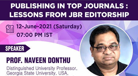 CMEE Webinar on Publishing in Top Journals: Lessons from JBR Editorship
